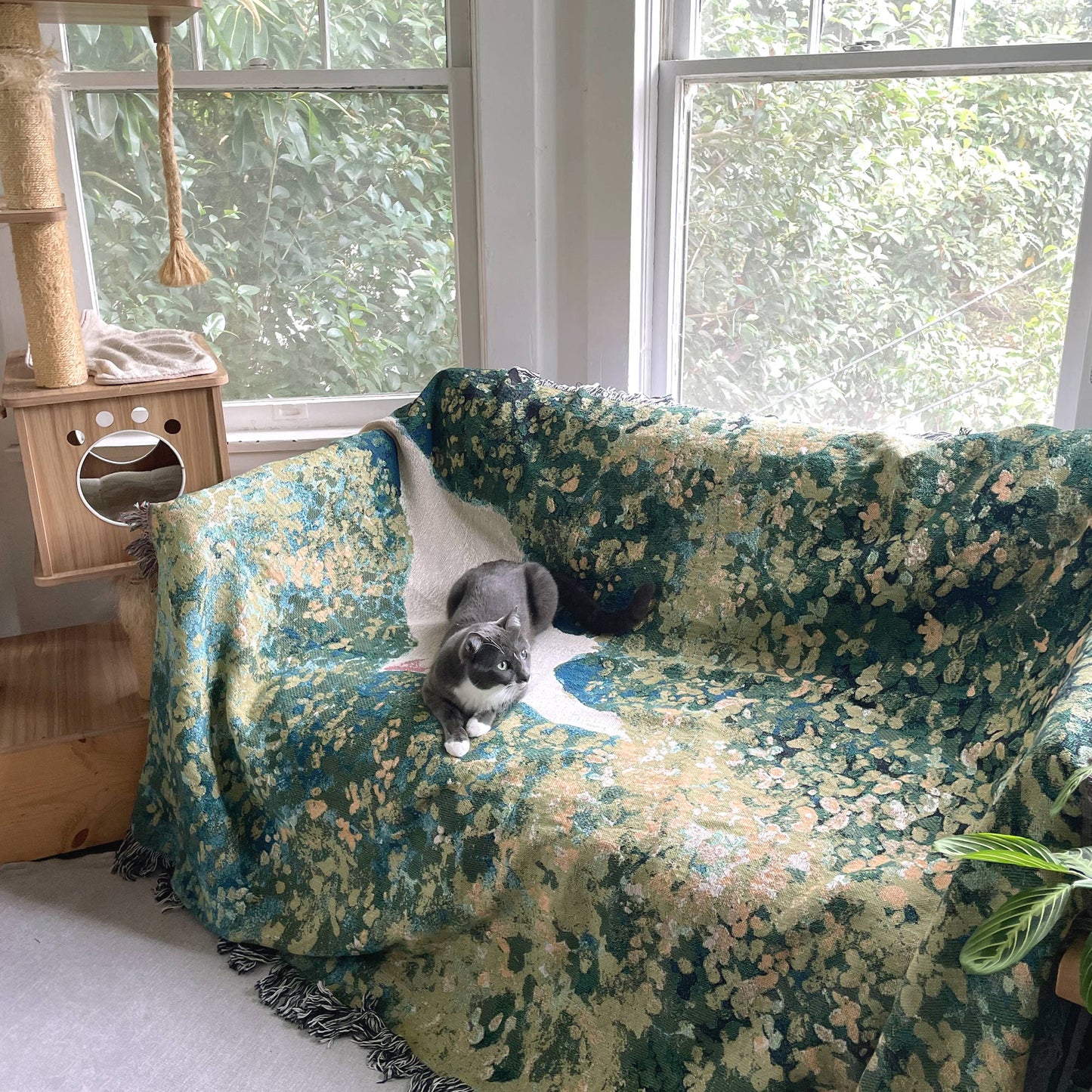 garden guide woven blanket