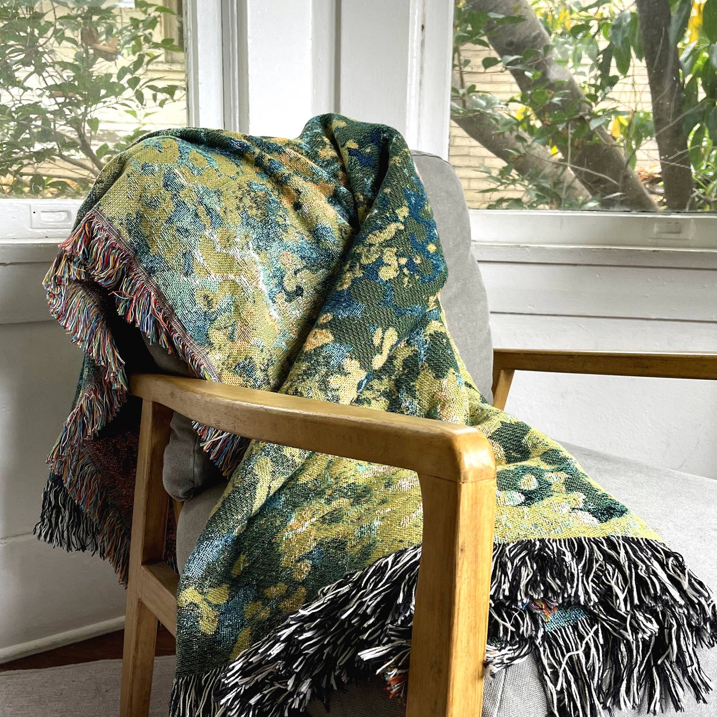 garden guide woven blanket