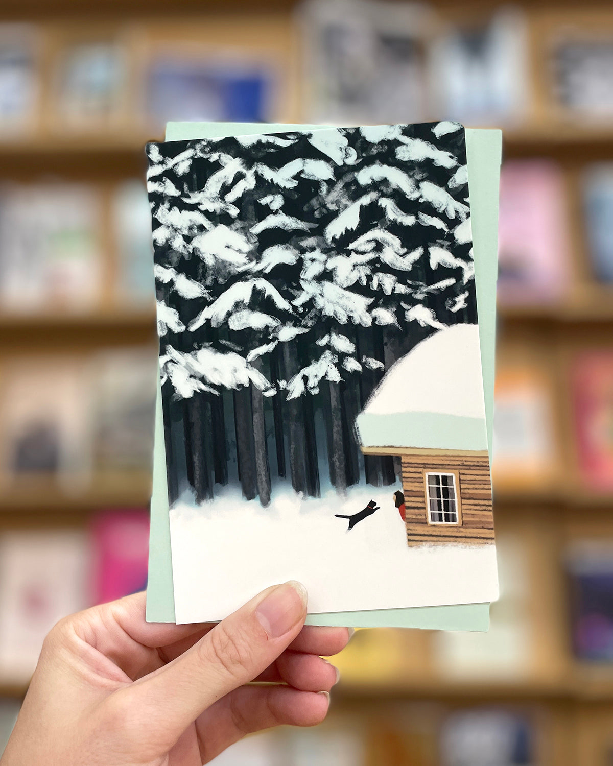 Snowy Day | Postcard with Envelope