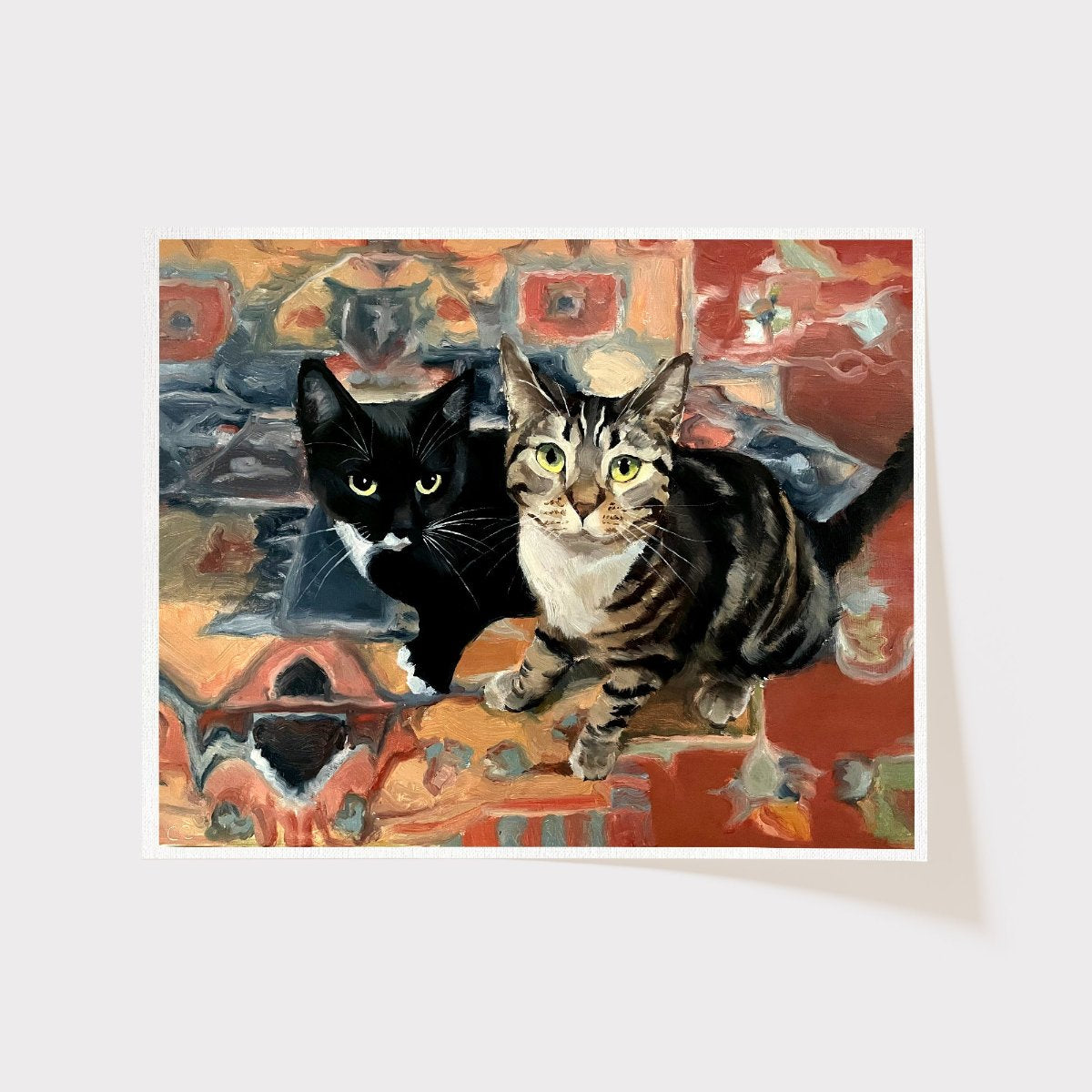 Custom acrylic online cat portrait