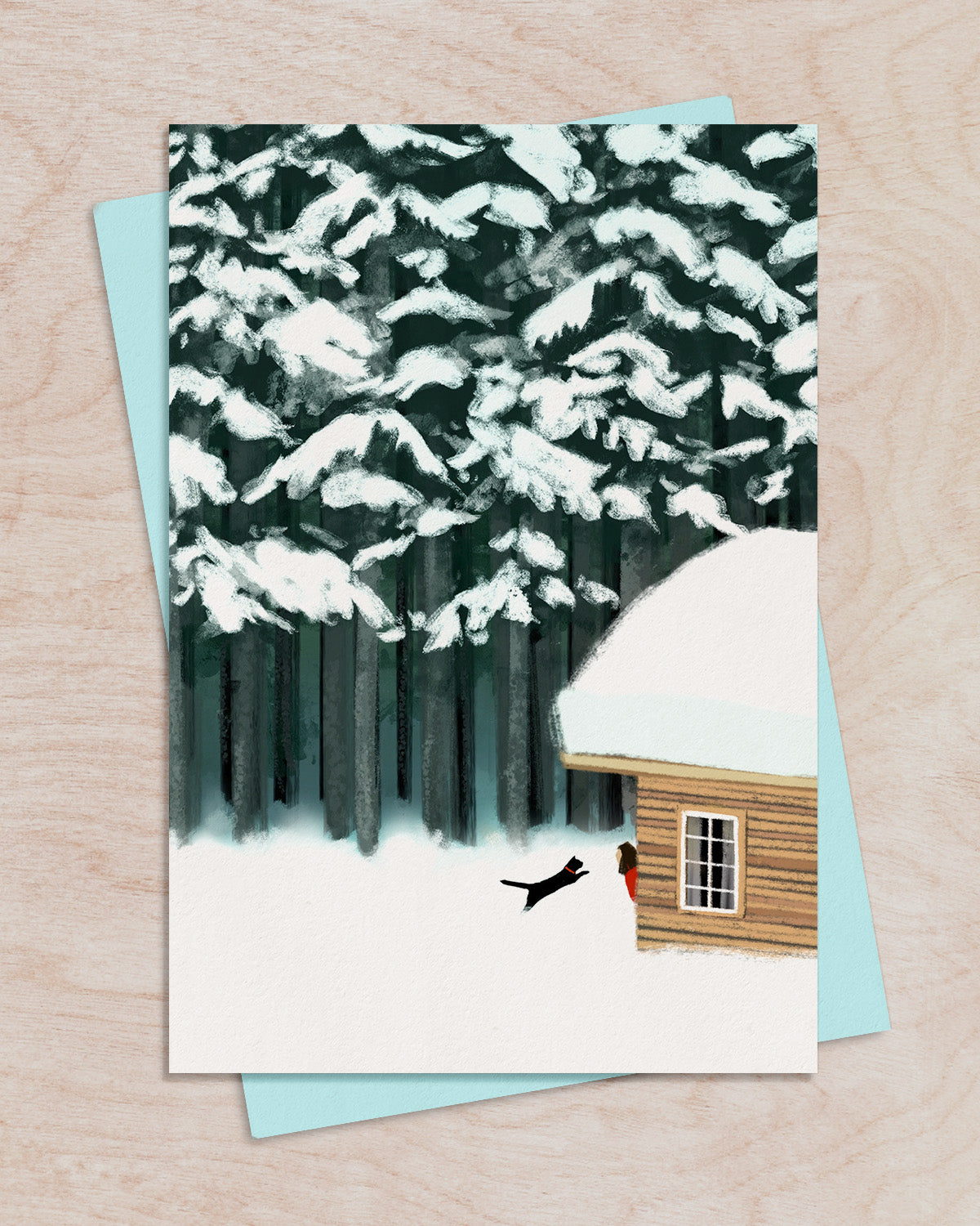 Snowy Day | Postcard with Envelope